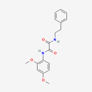 molecular formula C18H20N2O4 B4946176 N-(2,4-dimethoxyphenyl)-N'-(2-phenylethyl)ethanediamide 