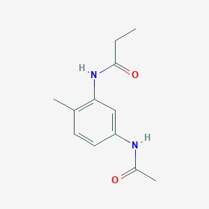 molecular formula C12H16N2O2 B494619 N-[5-(acetylamino)-2-methylphenyl]propanamide 