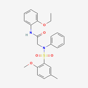 N-(2-ETHOXYPHENYL)-2-(N-PHENYL2-METHOXY-5-METHYLBENZENESULFONAMIDO)ACETAMIDE