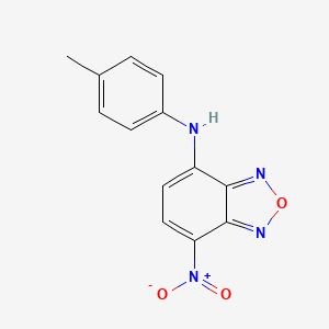 molecular formula C13H10N4O3 B4946199 N-(4-methylphenyl)-7-nitro-2,1,3-benzoxadiazol-4-amine 