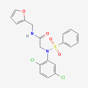 N~2~-(2,5-dichlorophenyl)-N~1~-(2-furylmethyl)-N~2~-(phenylsulfonyl)glycinamide