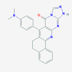 molecular formula C24H20N6O B494624 2-[4-(Dimethylamino)phenyl]-5,7,8,10,12-pentazapentacyclo[11.8.0.03,11.05,9.014,19]henicosa-1,3(11),6,9,12,14,16,18-octaen-4-one 
