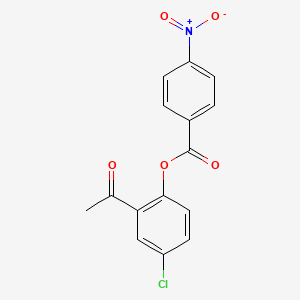 2-acetyl-4-chlorophenyl 4-nitrobenzoate