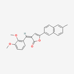 (3Z)-3-[(2,3-dimethoxyphenyl)methylidene]-5-(6-methylnaphthalen-2-yl)furan-2-one