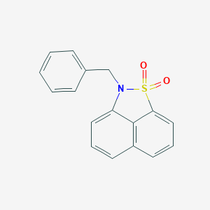 molecular formula C17H13NO2S B494628 2-benzyl-2H-naphtho[1,8-cd]isothiazole 1,1-dioxide 