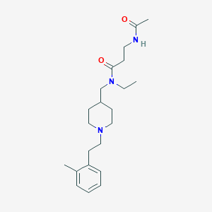 N~3~-acetyl-N~1~-ethyl-N~1~-({1-[2-(2-methylphenyl)ethyl]-4-piperidinyl}methyl)-beta-alaninamide