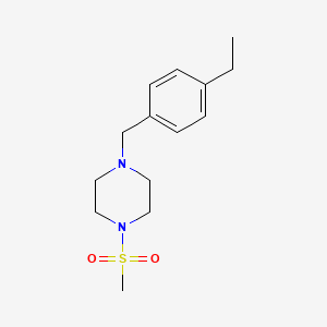 molecular formula C14H22N2O2S B4946288 1-(4-ethylbenzyl)-4-(methylsulfonyl)piperazine 