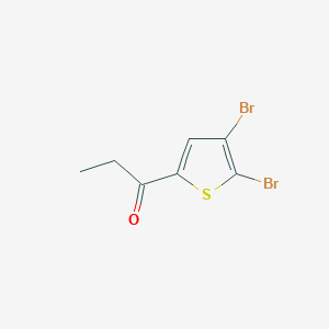 molecular formula C7H6Br2OS B494629 1-(4,5-Dibromothien-2-yl)propan-1-one 