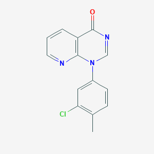 molecular formula C14H10ClN3O B494631 1-(3-chloro-4-methylphenyl)pyrido[2,3-d]pyrimidin-4(1H)-one 