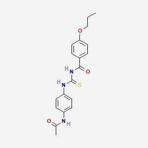 N-({[4-(acetylamino)phenyl]amino}carbonothioyl)-4-propoxybenzamide