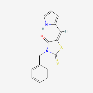 3-benzyl-5-(1H-pyrrol-2-ylmethylene)-2-thioxo-1,3-thiazolidin-4-one