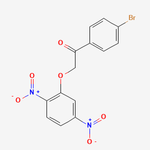 molecular formula C14H9BrN2O6 B4946339 1-(4-bromophenyl)-2-(2,5-dinitrophenoxy)ethanone 