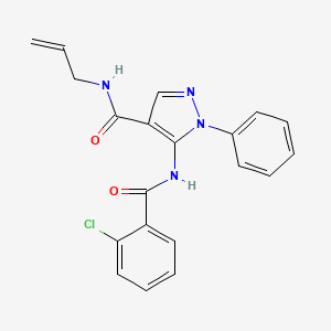 5-{[(2-chlorophenyl)carbonyl]amino}-1-phenyl-N-(prop-2-en-1-yl)-1H-pyrazole-4-carboxamide