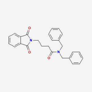 molecular formula C26H24N2O3 B4946355 N,N-dibenzyl-4-(1,3-dioxo-1,3-dihydro-2H-isoindol-2-yl)butanamide 