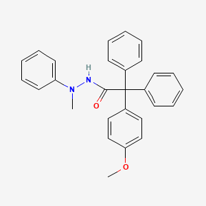 2-(4-methoxyphenyl)-N'-methyl-N',2,2-triphenylacetohydrazide