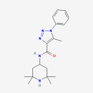 5-methyl-1-phenyl-N-(2,2,6,6-tetramethyl-4-piperidinyl)-1H-1,2,3-triazole-4-carboxamide