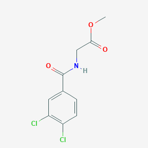 molecular formula C10H9Cl2NO3 B494638 Methyl 2-[(3,4-dichlorobenzoyl)amino]acetate 