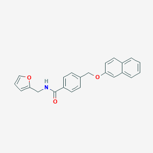 N-(2-furylmethyl)-4-[(2-naphthyloxy)methyl]benzamide