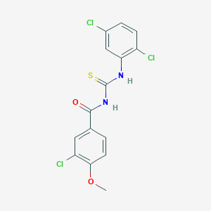 3-chloro-N-{[(2,5-dichlorophenyl)amino]carbonothioyl}-4-methoxybenzamide