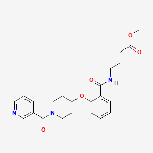 methyl 4-[(2-{[1-(3-pyridinylcarbonyl)-4-piperidinyl]oxy}benzoyl)amino]butanoate