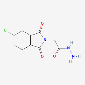 2-(5-chloro-1,3-dioxo-1,3,3a,4,7,7a-hexahydro-2H-isoindol-2-yl)acetohydrazide