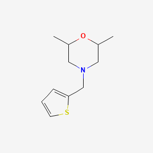 molecular formula C11H17NOS B4946483 2,6-dimethyl-4-(2-thienylmethyl)morpholine 