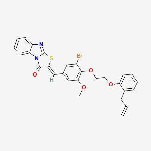 2-{4-[2-(2-allylphenoxy)ethoxy]-3-bromo-5-methoxybenzylidene}[1,3]thiazolo[3,2-a]benzimidazol-3(2H)-one