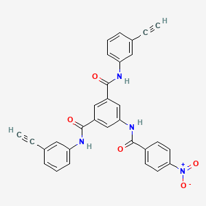 N,N'-bis(3-ethynylphenyl)-5-[(4-nitrobenzoyl)amino]isophthalamide