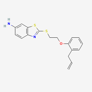 2-{[2-(2-allylphenoxy)ethyl]thio}-1,3-benzothiazol-6-amine