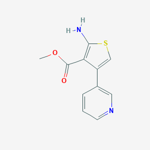 molecular formula C11H10N2O2S B494655 Methyl 2-amino-4-pyridin-3-ylthiophene-3-carboxylate CAS No. 438230-48-9