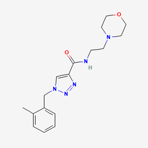 1-(2-methylbenzyl)-N-[2-(4-morpholinyl)ethyl]-1H-1,2,3-triazole-4-carboxamide