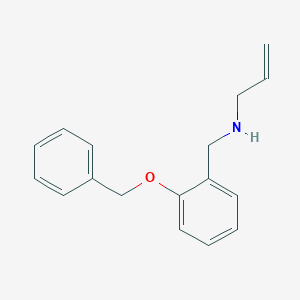 molecular formula C17H19NO B494672 {[2-(Benzyloxy)phenyl]methyl}(prop-2-en-1-yl)amine CAS No. 880805-49-2