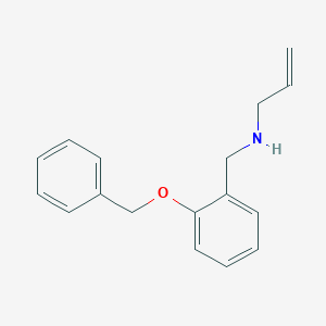 molecular formula C17H19NO B494672 {[2-(苄氧基)苯基]甲基}(丙-2-烯-1-基)胺 CAS No. 880805-49-2