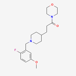 4-{3-[1-(2-fluoro-5-methoxybenzyl)-4-piperidinyl]propanoyl}morpholine