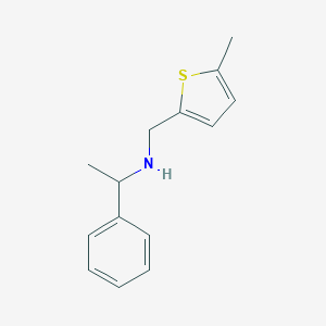 molecular formula C14H17NS B494674 2-[[(1-Phenylethyl)amino]methyl]-5-methylthiophene 