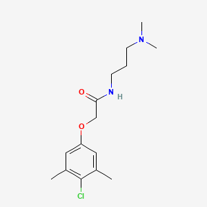 molecular formula C15H23ClN2O2 B4946744 2-(4-chloro-3,5-dimethylphenoxy)-N-[3-(dimethylamino)propyl]acetamide 