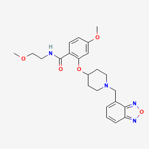 2-{[1-(2,1,3-benzoxadiazol-4-ylmethyl)-4-piperidinyl]oxy}-4-methoxy-N-(2-methoxyethyl)benzamide