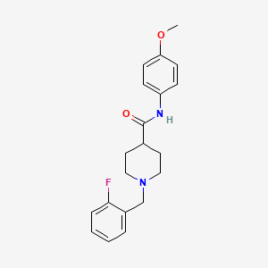 1-(2-fluorobenzyl)-N-(4-methoxyphenyl)-4-piperidinecarboxamide