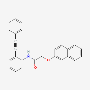 2-(naphthalen-2-yloxy)-N-[2-(phenylethynyl)phenyl]acetamide