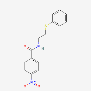 4-nitro-N-[2-(phenylthio)ethyl]benzamide