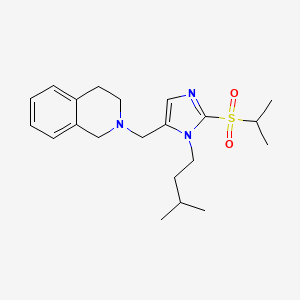 2-{[2-(isopropylsulfonyl)-1-(3-methylbutyl)-1H-imidazol-5-yl]methyl}-1,2,3,4-tetrahydroisoquinoline