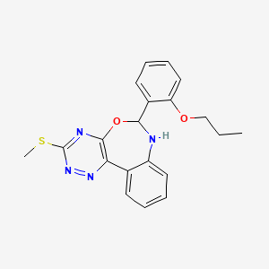 3-(methylthio)-6-(2-propoxyphenyl)-6,7-dihydro[1,2,4]triazino[5,6-d][3,1]benzoxazepine