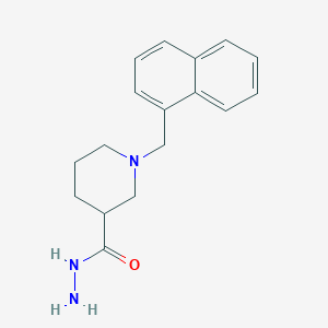 molecular formula C17H21N3O B4946872 1-(1-naphthylmethyl)-3-piperidinecarbohydrazide 