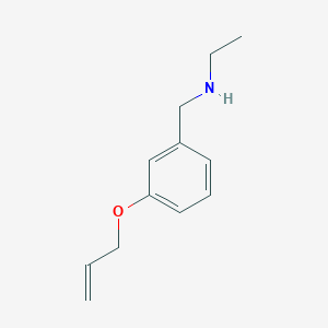 molecular formula C12H17NO B494688 N-(3-(Allyloxy)benzyl)ethanamine CAS No. 869942-49-4