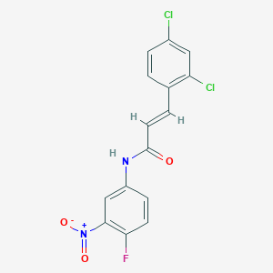 3-(2,4-dichlorophenyl)-N-(4-fluoro-3-nitrophenyl)acrylamide