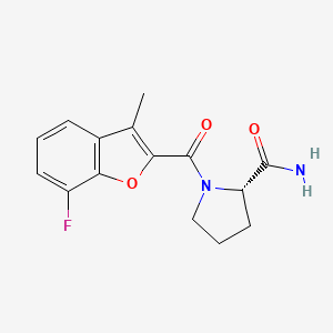 1-[(7-fluoro-3-methyl-1-benzofuran-2-yl)carbonyl]-L-prolinamide