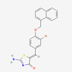 5-[3-bromo-4-(1-naphthylmethoxy)benzylidene]-2-imino-1,3-thiazolidin-4-one