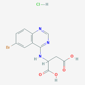 N-(6-bromo-4-quinazolinyl)aspartic acid hydrochloride