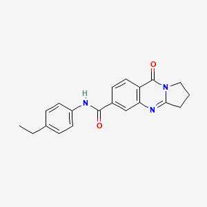 N-(4-ethylphenyl)-9-oxo-1,2,3,9-tetrahydropyrrolo[2,1-b]quinazoline-6-carboxamide