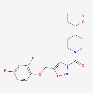 1-[1-({5-[(2,4-difluorophenoxy)methyl]-3-isoxazolyl}carbonyl)-4-piperidinyl]-1-propanol